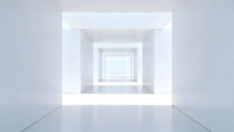 白色方框隧道图片