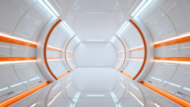 未来科技隧道图片