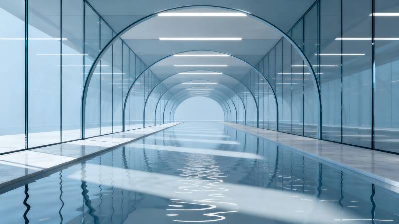 未来科技隧道图片