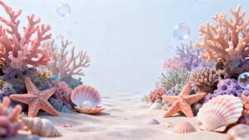 海底珊瑚世界图片