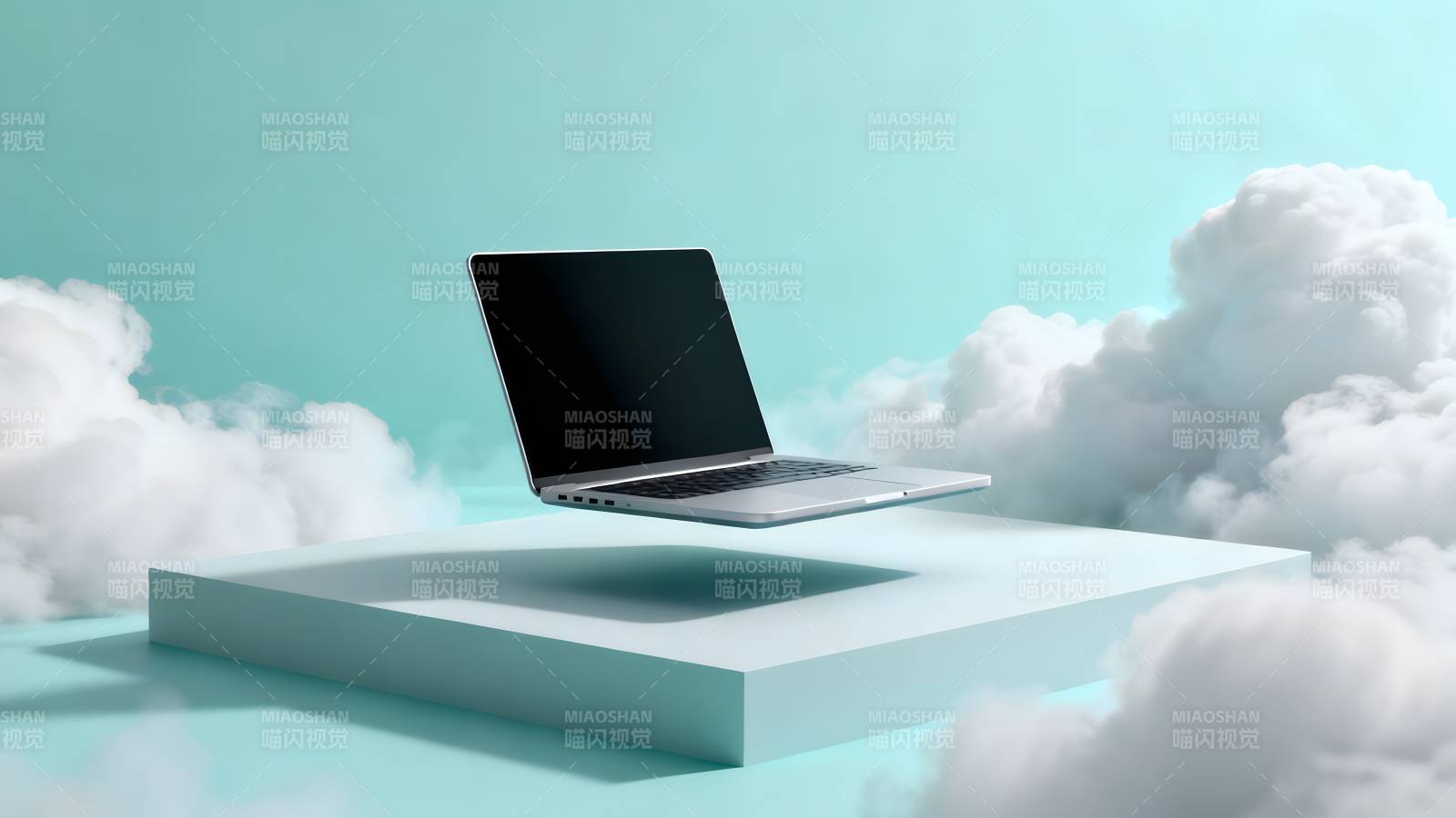 云中悬浮笔记本图片