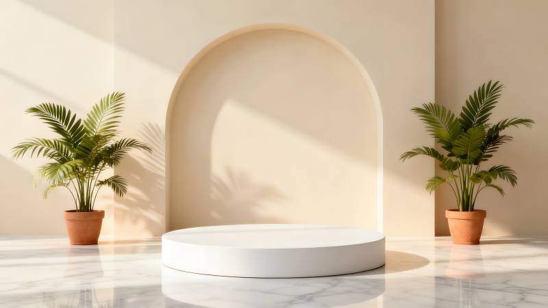 简约空间绿植点缀图片