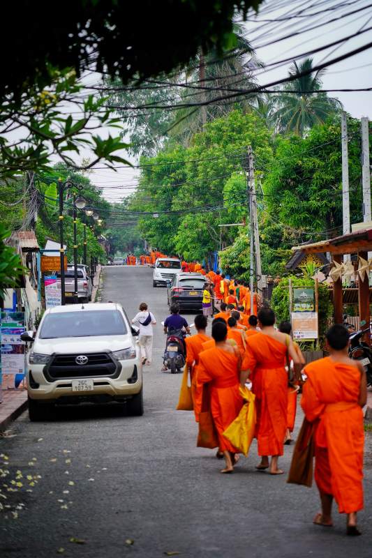 僧侣行街图图片