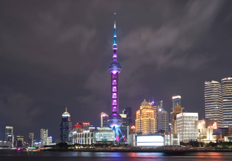 上海夜景璀璨图片