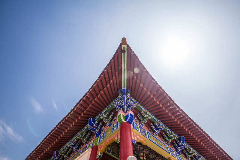 古建筑飞檐翘角图片