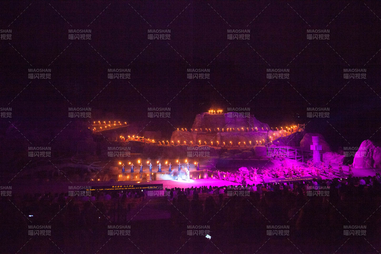 夜景灯光秀图片