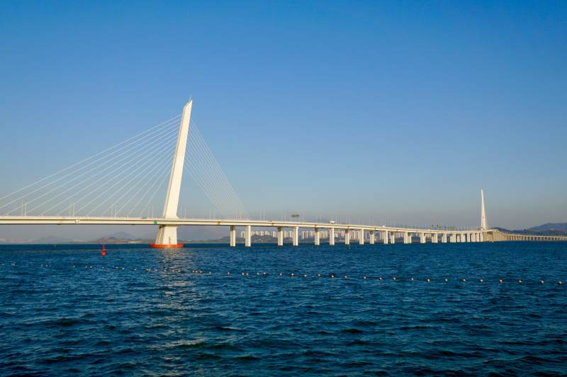 跨海大桥远景图片