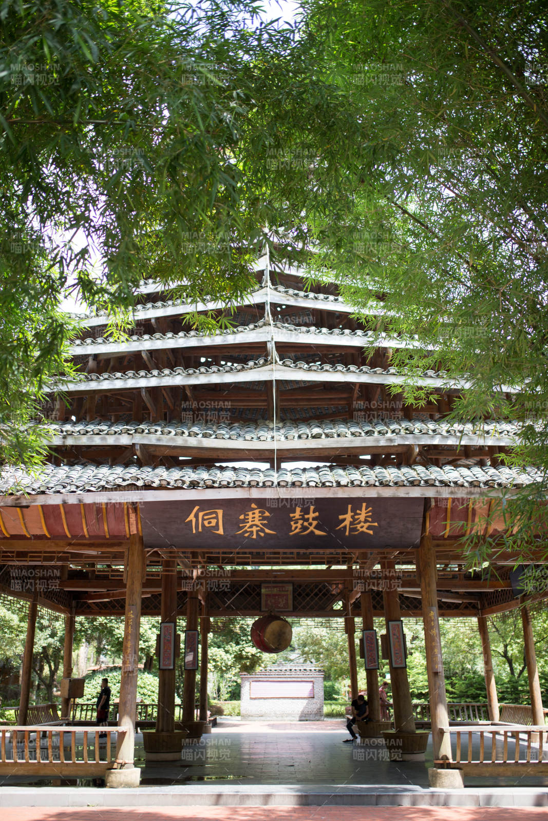 侗寨鼓楼风光图片