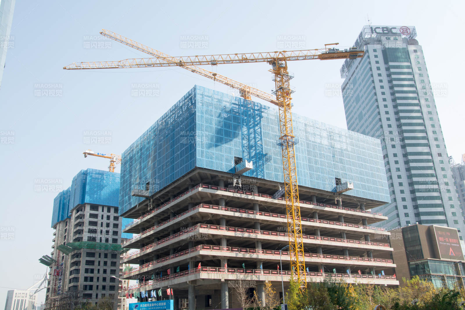 城市建筑工地景象图片