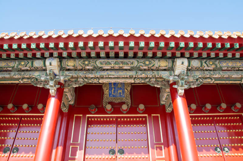 故宫红门金瓦图片