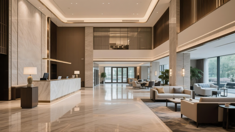 现代酒店大堂图片