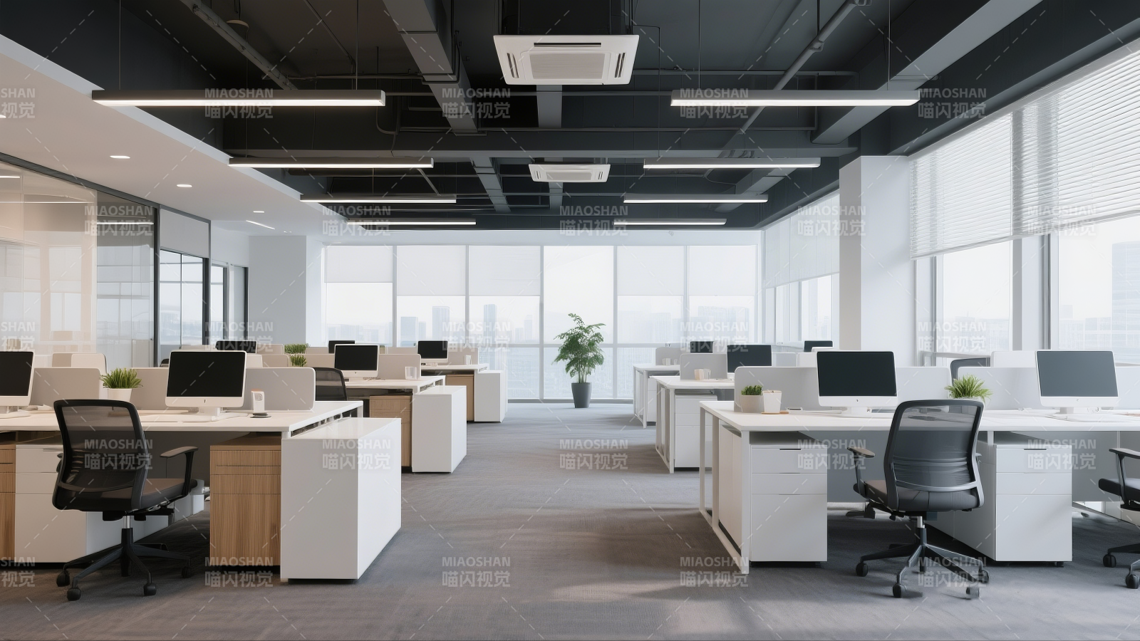 现代简约办公空间图片