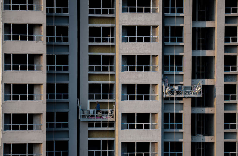 高楼施工场景图片