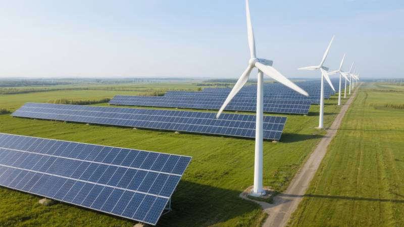 风光互补发电场图片