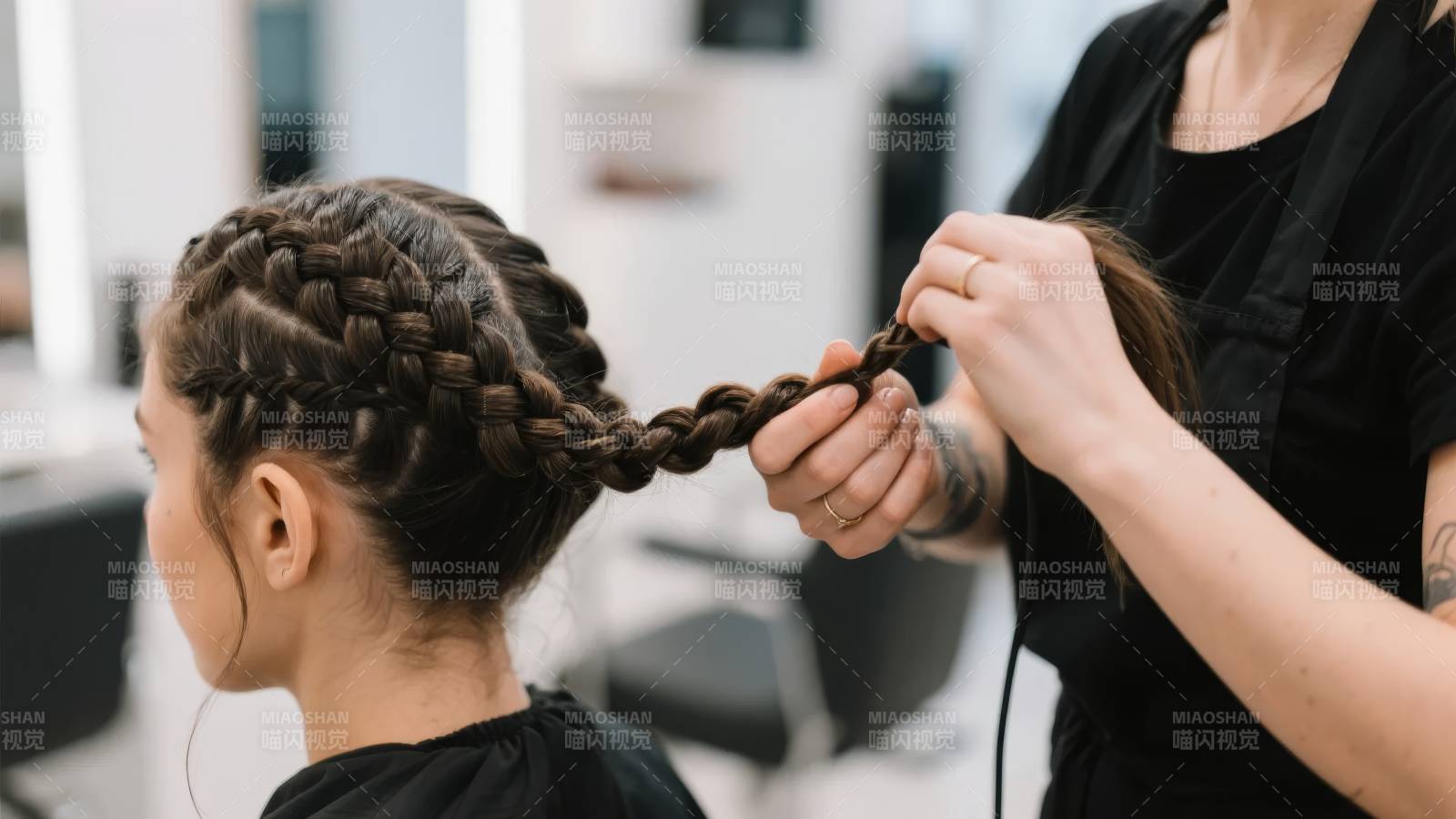 编发造型中图片