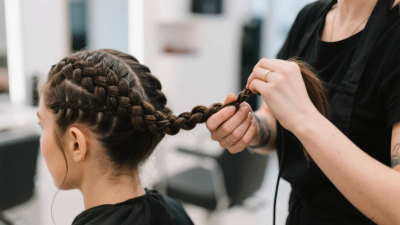 编发造型中图片