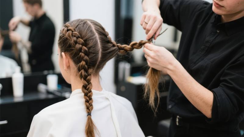 编发造型中图片