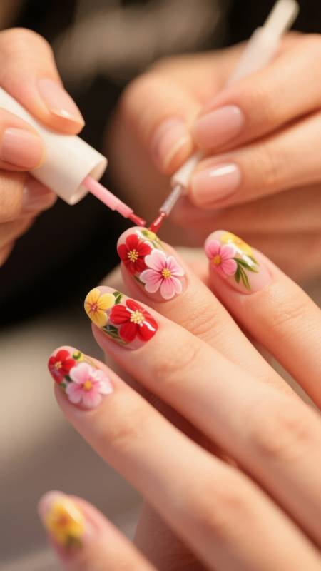 花漾美甲艺术图片