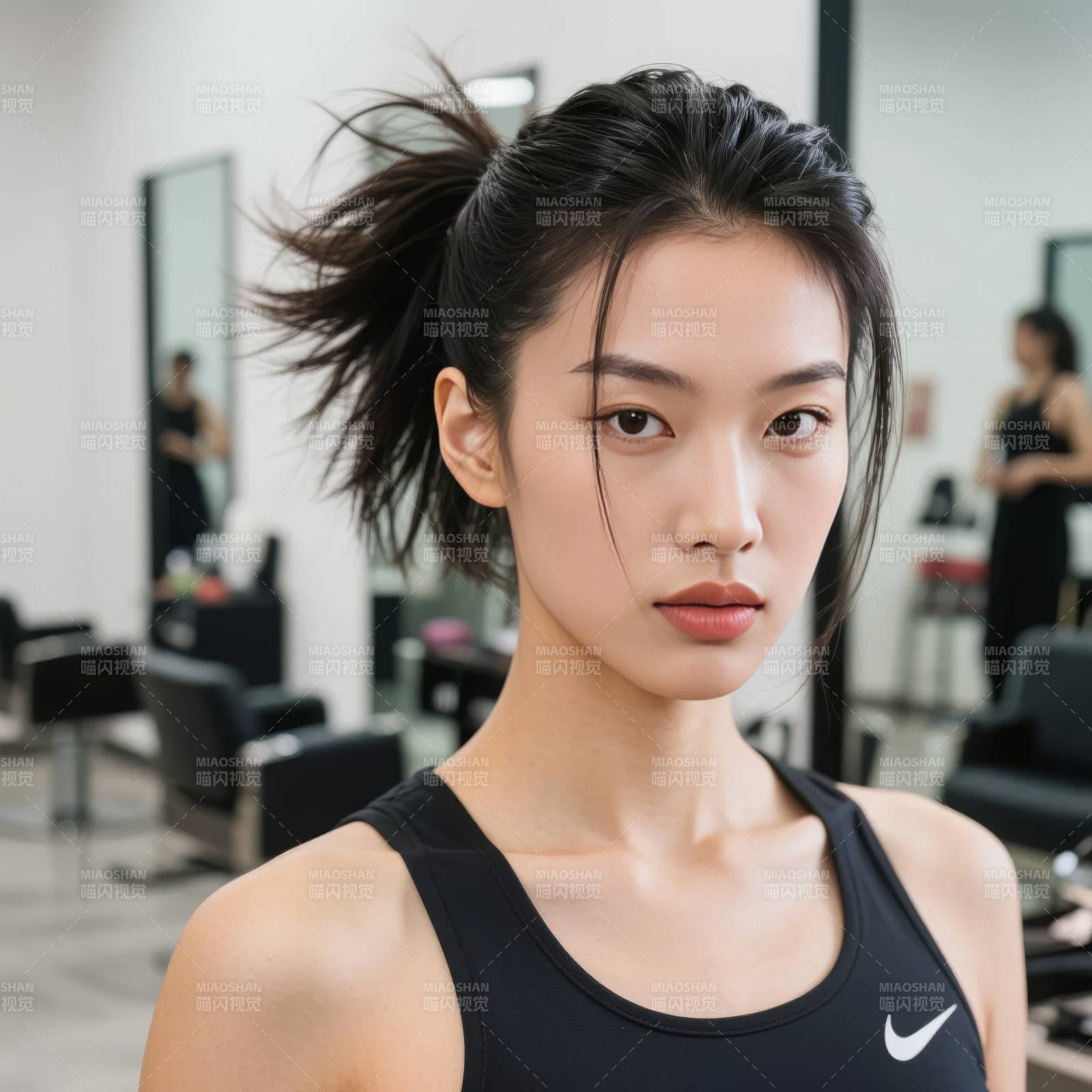 运动女孩的瞬间图片