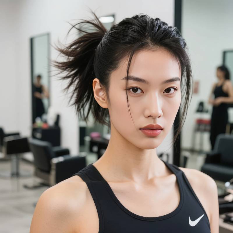 运动女孩的瞬间图片