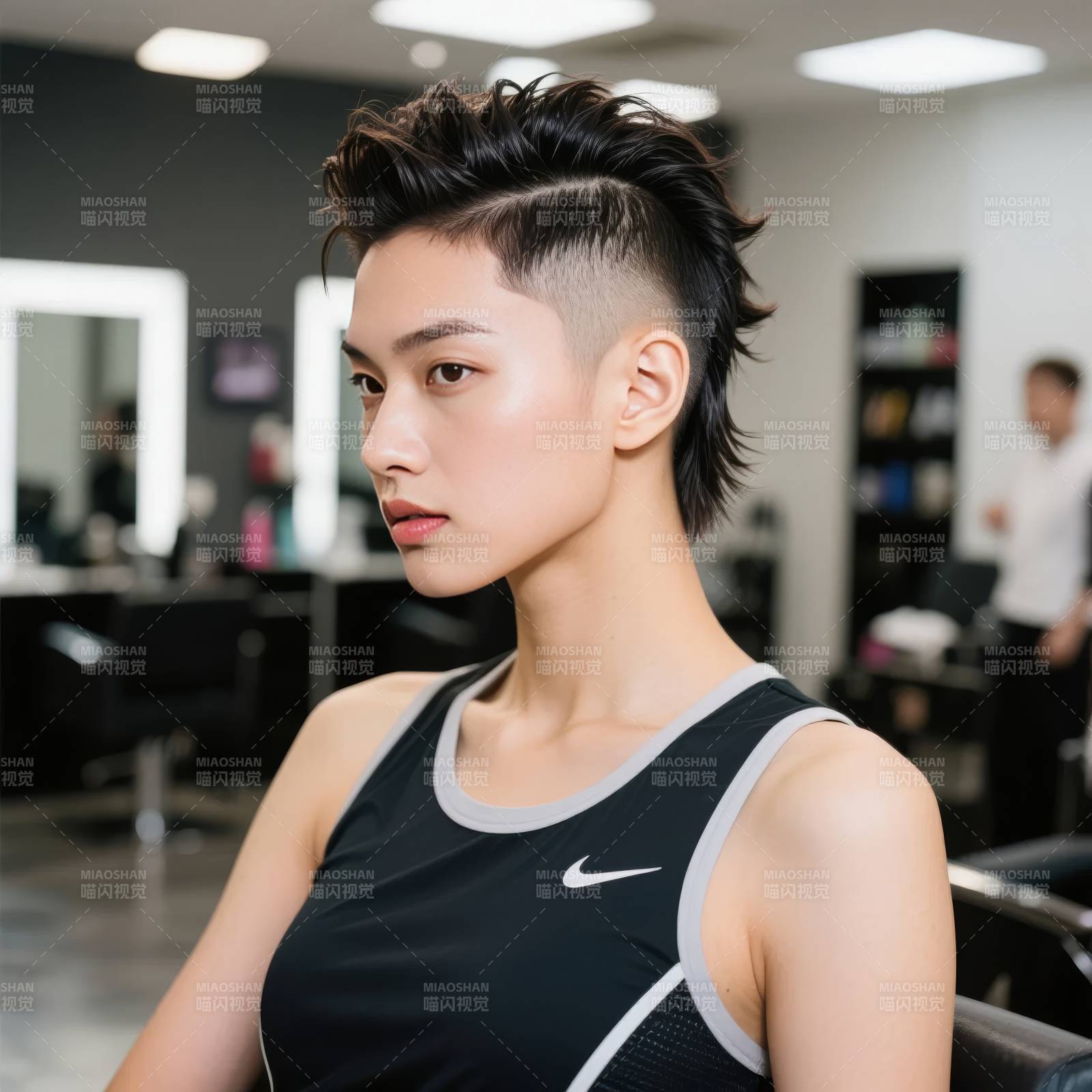 酷飒短发造型图片