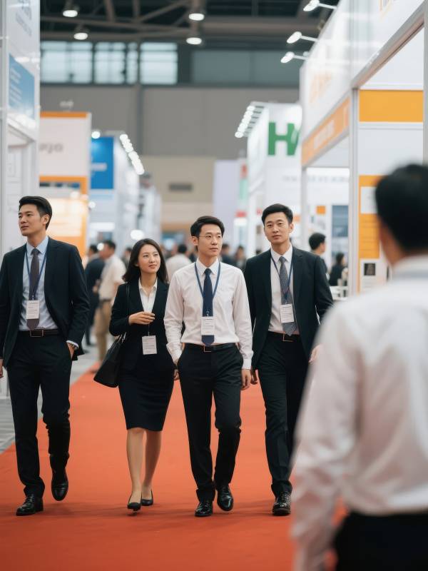 商务展会同行图片