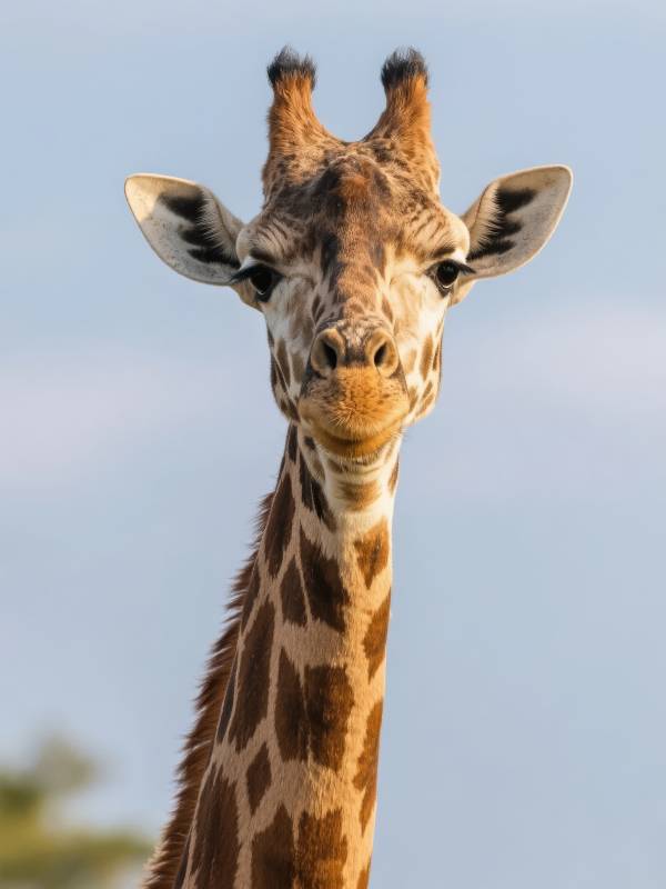 长颈鹿凝视镜头图片