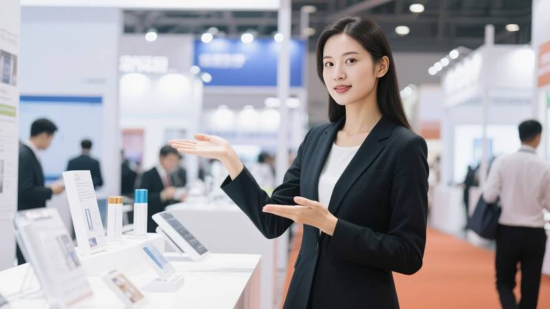 展会现场专业推介图片