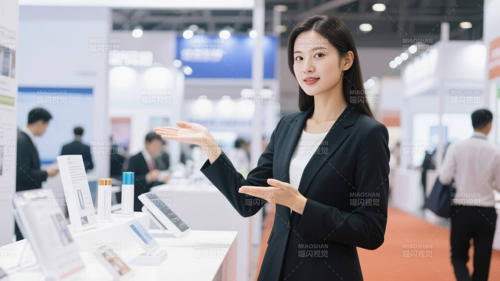展会现场专业推介图片