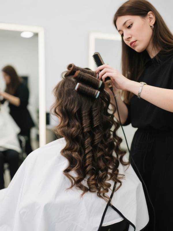 卷发造型中图片