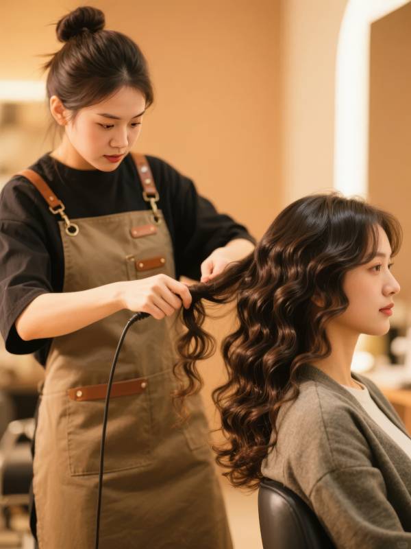 卷发造型中图片