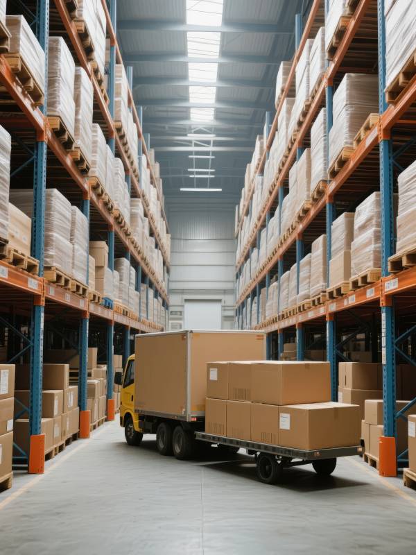 仓库货运场景图片