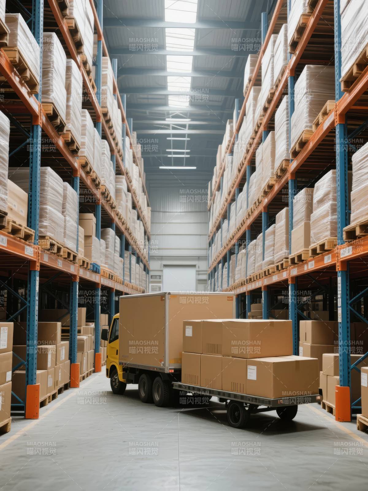 仓库货运场景图片
