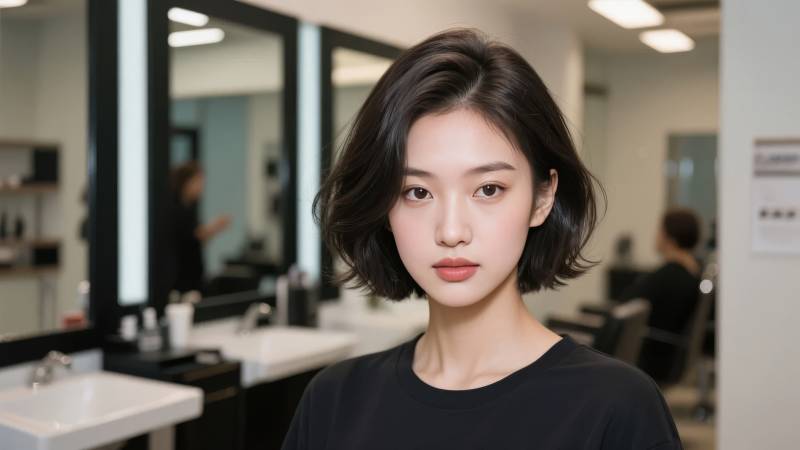 时尚短发造型图片