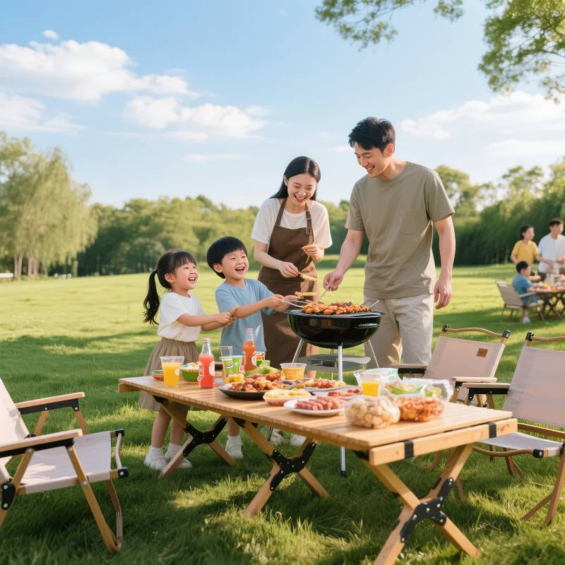 家庭野餐乐融融图片
