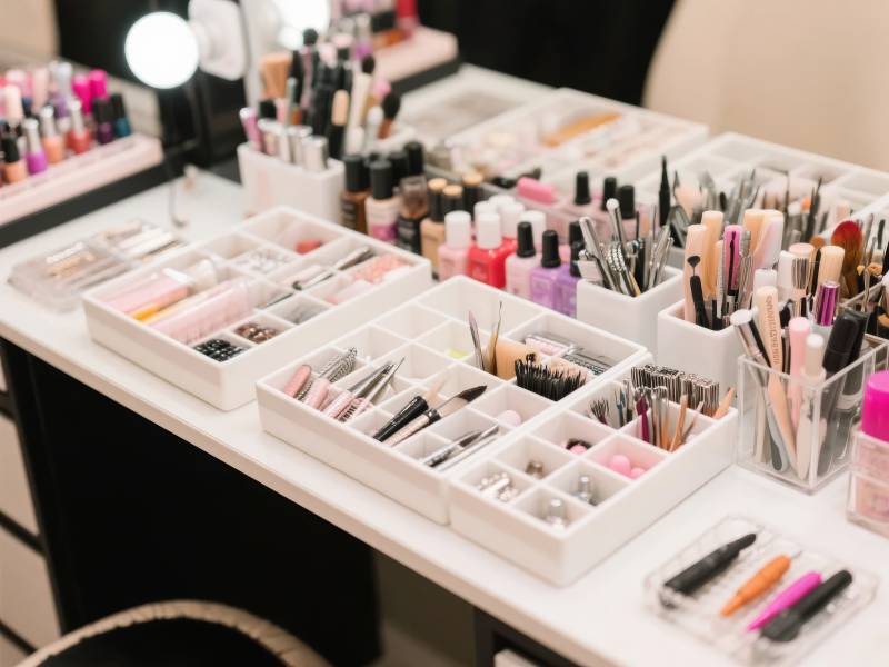 精致美妆收纳桌图片