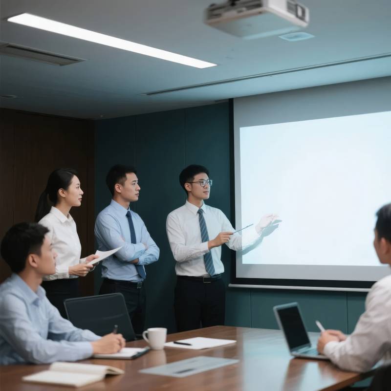 商务会议进行中图片