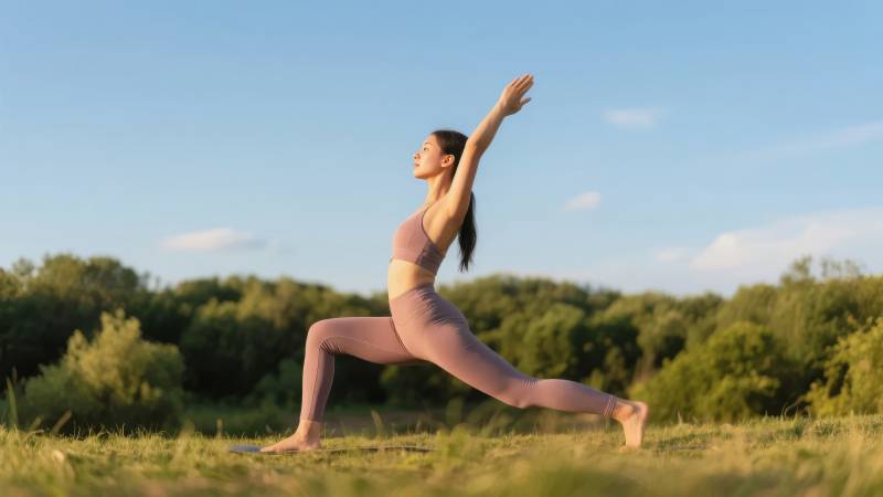 户外瑜伽 宁静自然图片