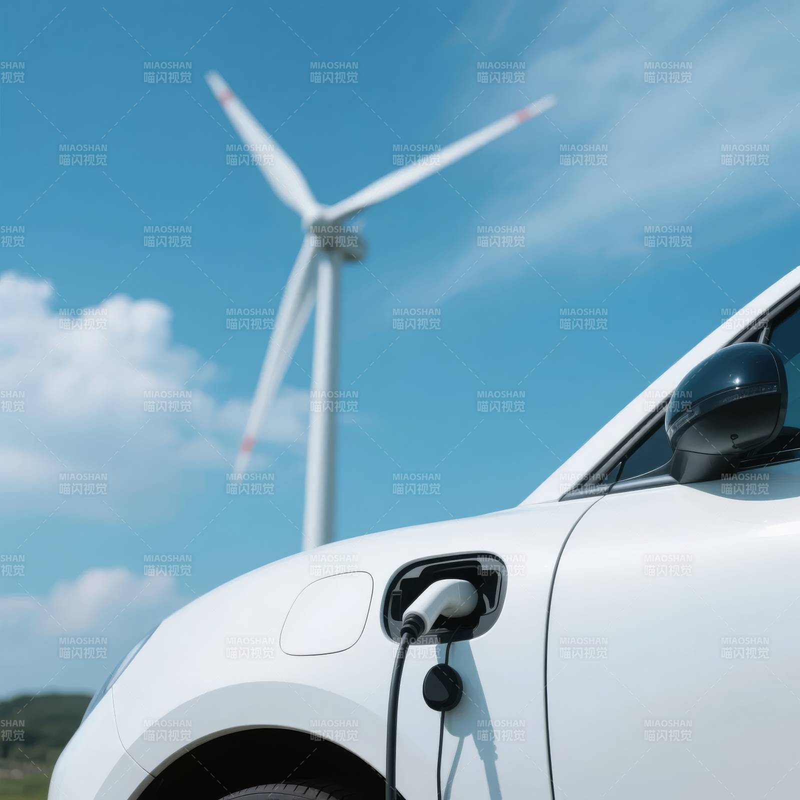 风电充电 绿色出行图片