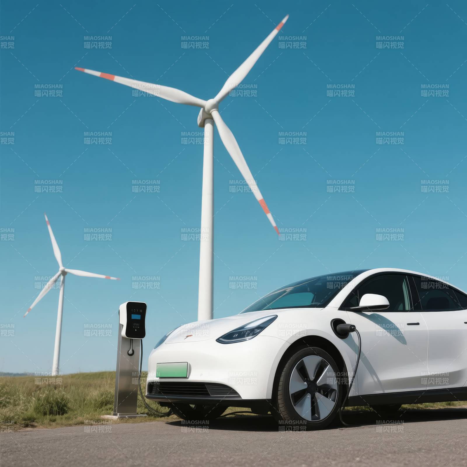 新能源车充电场景图片