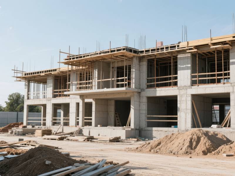 建筑工地现场图片