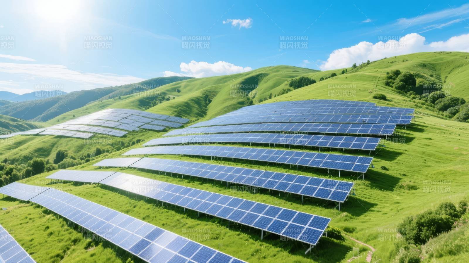 光伏绿野风光图片