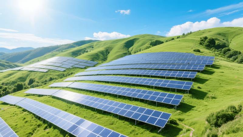 光伏绿野风光图片