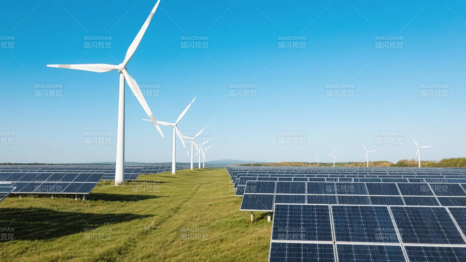 风光互补发电场图片