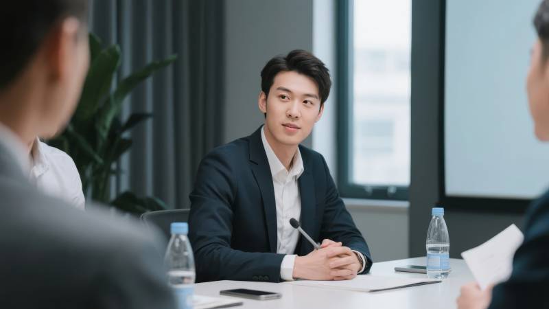 商务会议进行中图片