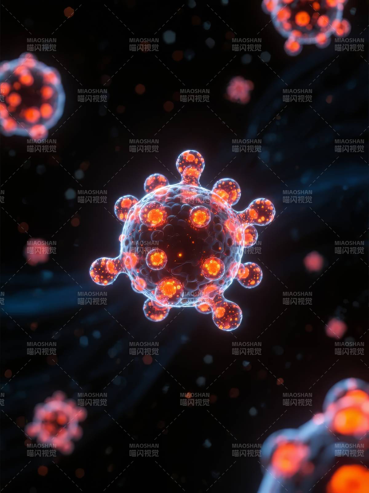 病毒微观世界图片