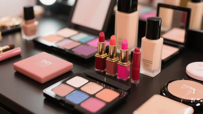 彩妆品展示图片