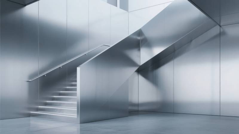 现代金属楼梯图片