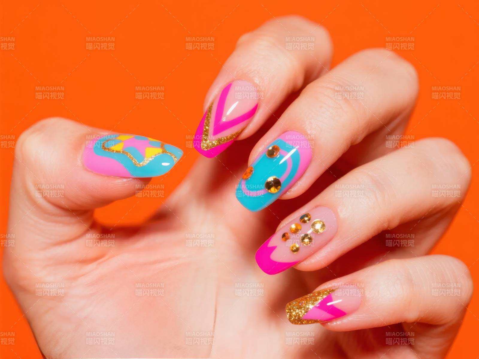 炫彩美甲艺术图片