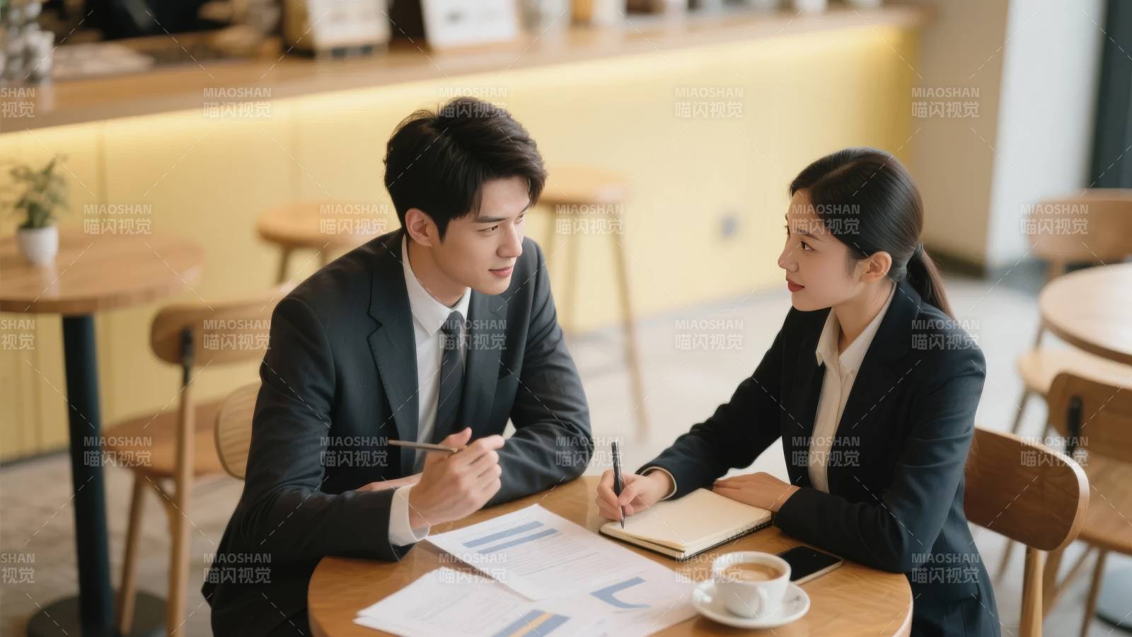 商务洽谈中图片